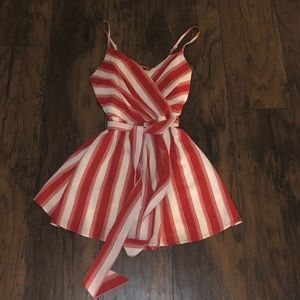 Striped romper